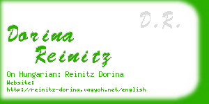 dorina reinitz business card